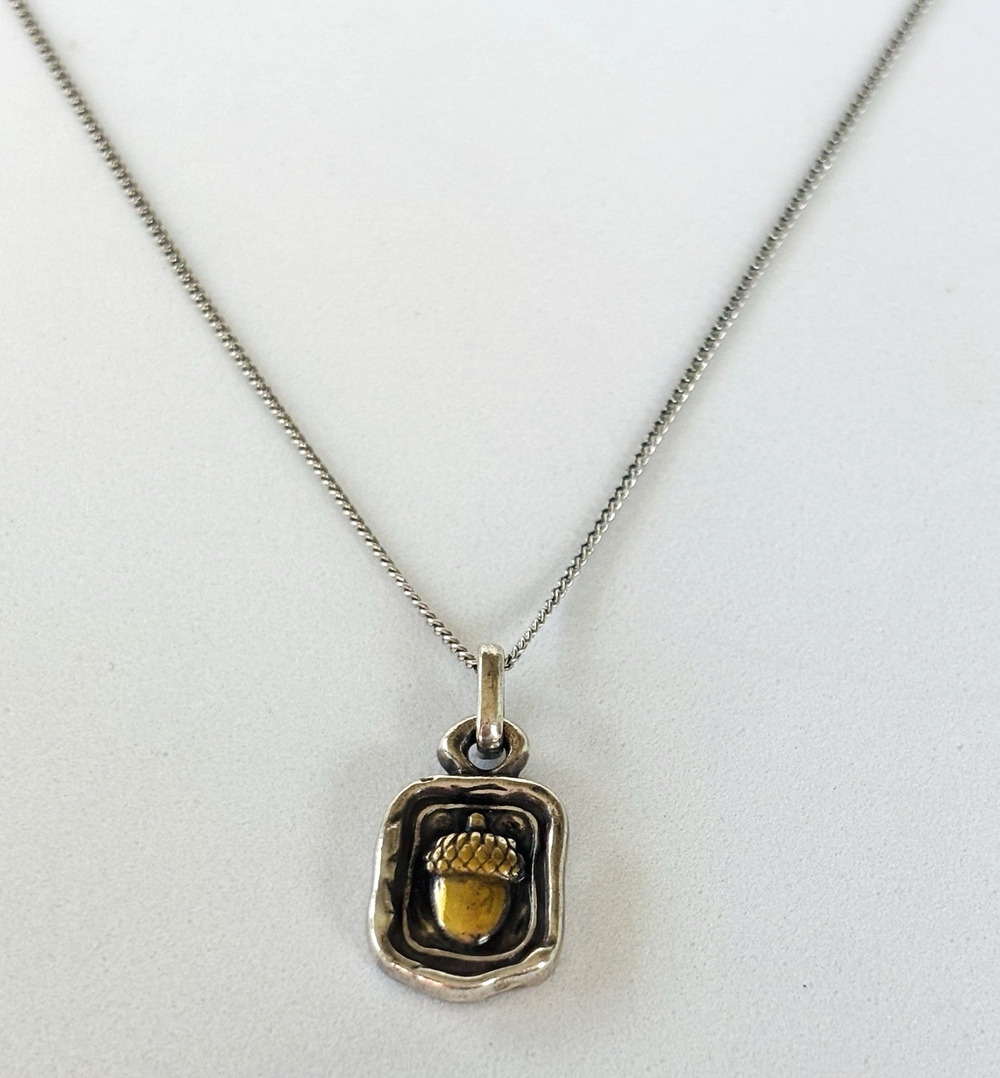 Brighton Ferrara Virtue Acorn Pendant Necklace + gift Box Was $58